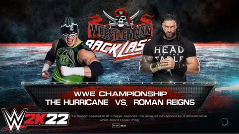 Wwe K The Hurricane Vs Roman Reigns Stand Back Pack Dlc Youtube