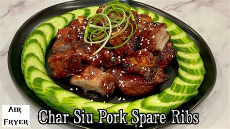 Air Fried Char Siu Pork Spare Ribs Chinese Bbq Pork Ribs Minute