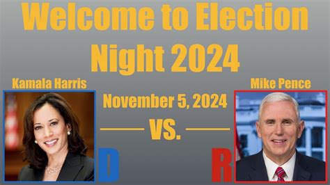 Election Night 2024 Pence Vs Harris Youtube