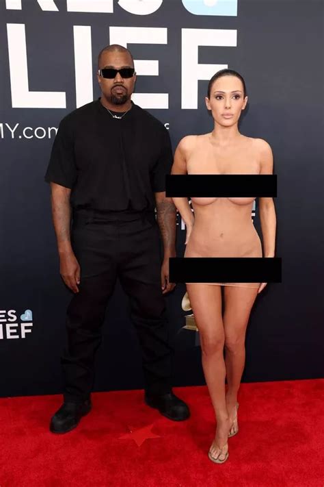 Kanye West S Wife Bianca Censori Risks Jail As She Walks Grammys Red Carpet In Nude Outfit