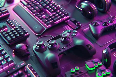 Premium Photo | Customized gaming accessories and peripherals tail
