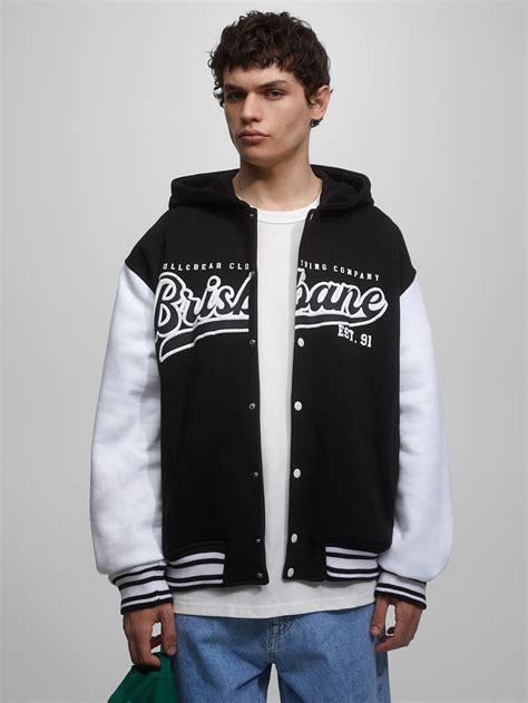 Мужской бомбер с капюшоном, Pull & Bear купить по низким ценам в ...