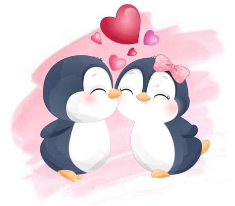 Pin De Mira En Pareja De Pinguinos Pinguinos