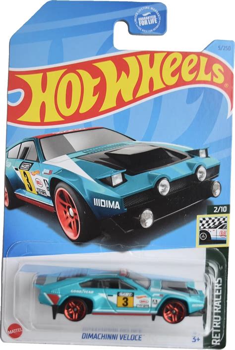 Amazon Hot Wheels Dimachinni Veloce Retro Racers Teal