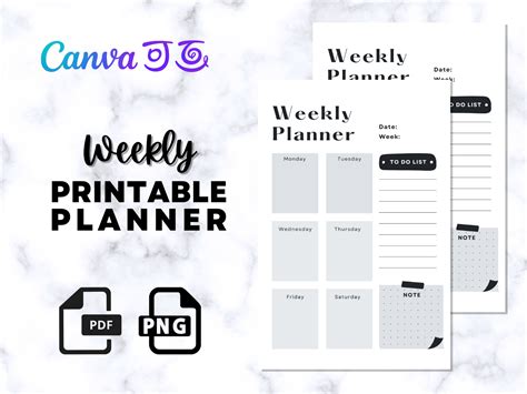 Weekly Schedule Planner Graphic by DesignScape Arts · Creative Fabrica