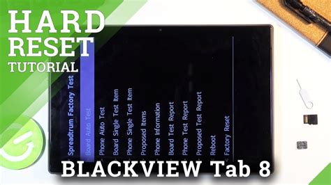 How To Hard Reset BLACKVIEW Tab 8 Using Factory Mode Restore Defaults