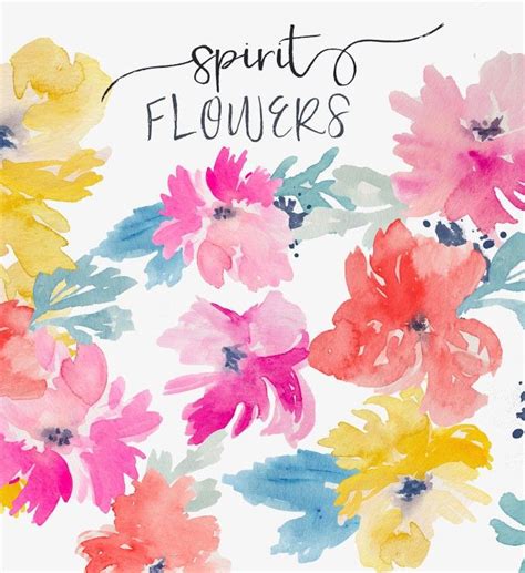 Watercolor Clipart Flowers | Watercolor clipart, Watercolor, Printable ...