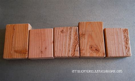 Erratic Project Junkie: "Lucky" Wood Blocks