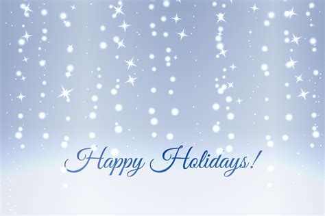 Happy Holidays silver blue christmas lights background 12599912 Vector ...