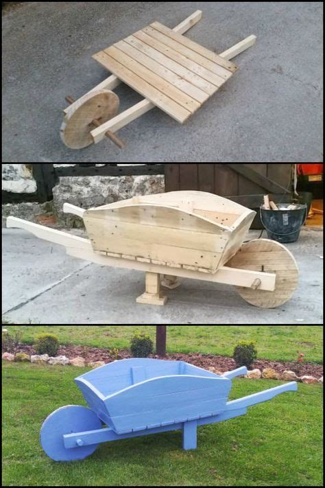 Build A Pallet Wheelbarrow For Your Garden Diy Projects For Everyone