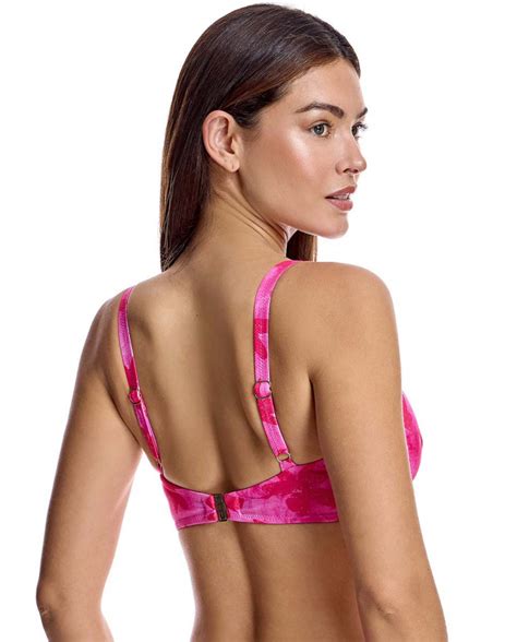 Top Bikini Fucsia Mujer Corte Sisa Capacidad Con Aro Ory