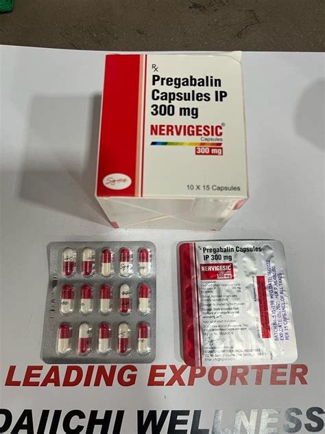 Nervigesic Capsules Pregabalin 300 Mg Capsule 10 10 Treatment Pain