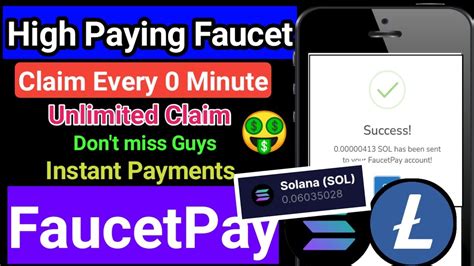 High Paying Faucet Site 2023 Claim Every 0 Minute Unlimited Claim