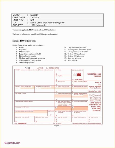 62 Free 1099 Misc Template Word | Heritagechristiancollege