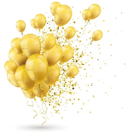 Golden Balloons Cover Happy Birthday — Stock Photo © limbi007 #151842466