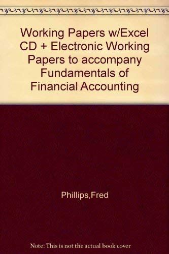 Working Papers W Excel CD Electronic Working Papers To Accompany