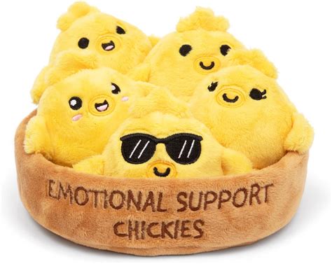 What Do You Meme Emotional Support Chickies — Cute Chicken Plushies Plush Chicks By Emotional