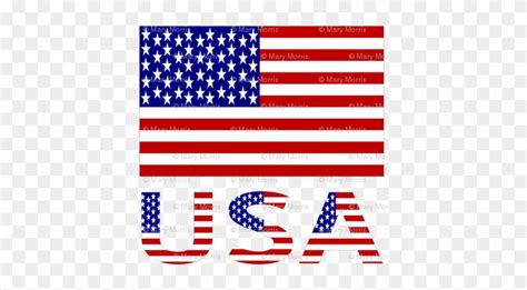 Usa Flag & Name - Usa On A Flag - Free Transparent PNG Clipart Images Download