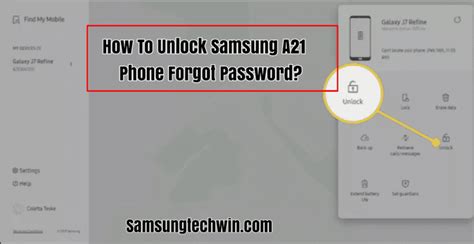 How To Unlock Samsung A21 Phone Forgot Password 5 Detailed Steps