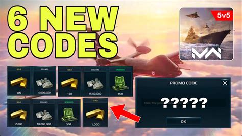 Modern Warships Codes October New Modern Warships Promo Codes