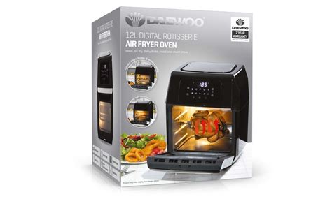 Daewoo 12l 1800w Rotisserie Air Fryer Oven Groupon