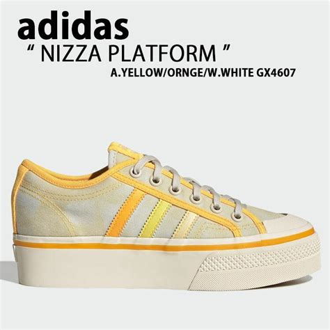 adidas アディダス スニーカー レディース NIZZA PLATFORM GX4607 ニッツァ プラットフォーム YELLOW