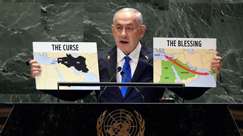 India a ‘blessing’, Iran a ‘curse’: Israel’s Netanyahu holds two maps ...