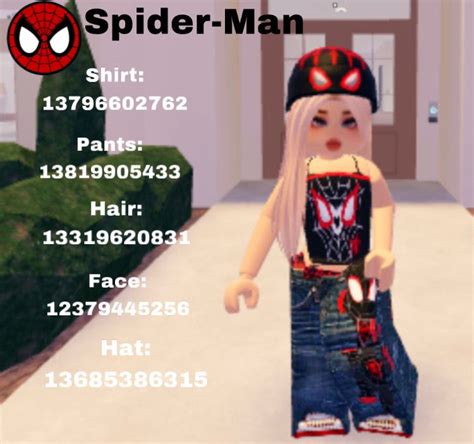 Berry Avenue Outfit Code 1 Spiderman Outfit Roblox Codes Spiderman