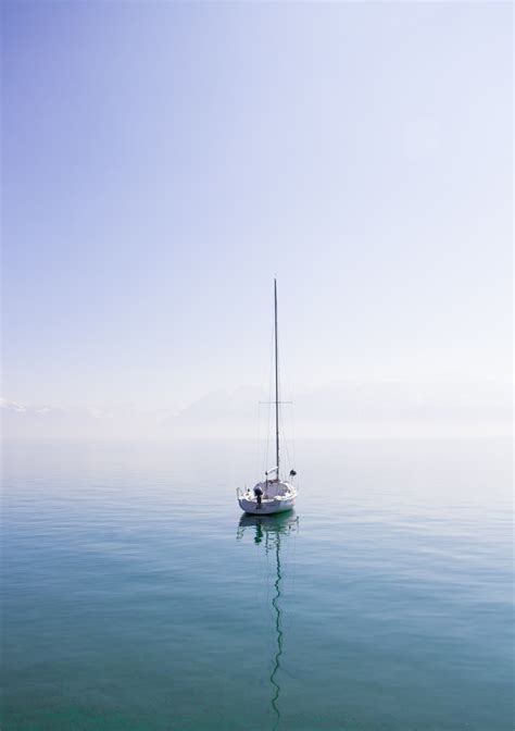 Free Images Sea Water Ocean Horizon Boat Reflection Vehicle