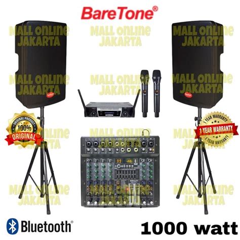 Jual Paket Speaker Aktif Baretone 15 Inch Max 15rc 6 Channel Sound