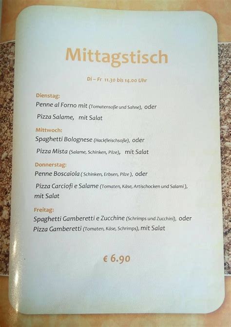 Speisekarte Von Isola Bella Ristorante Pizzeria Tuttlingen Tuttlingen