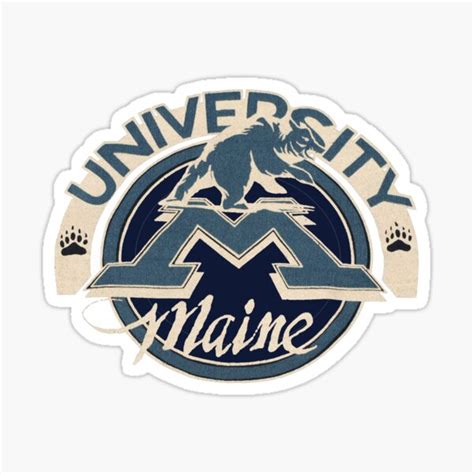 "Vintage University of Maine Logo" Sticker for Sale by PlumAdorable | Redbubble