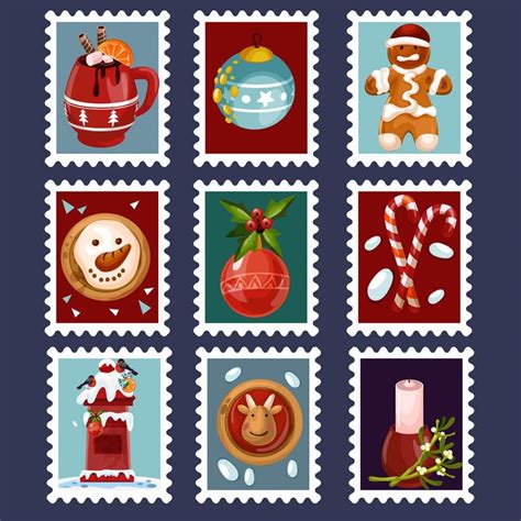 Printable Santa Postage Stamp