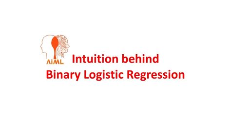 Intuition Behind Binary Logistic Regression Youtube