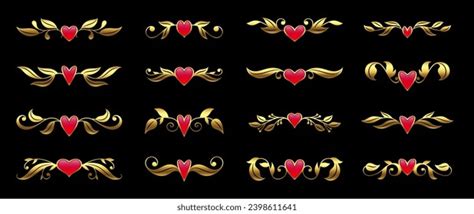 Gold Heart Divider Stock Photos and Pictures - 474 Images | Shutterstock