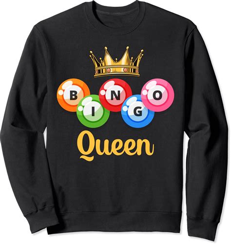 Amazon Bingo Queen Womens Funny Bingo Player Lover Gift Sweatshirt