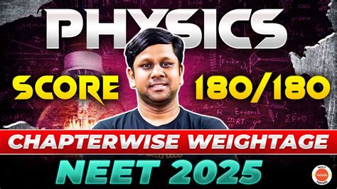 Neet Physics Chapterwise Weightage Score By Following