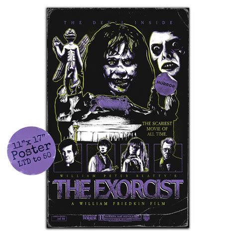 The Exorcist 11"x 17" Poster — Halftone Horror | Art & Apparel Co.