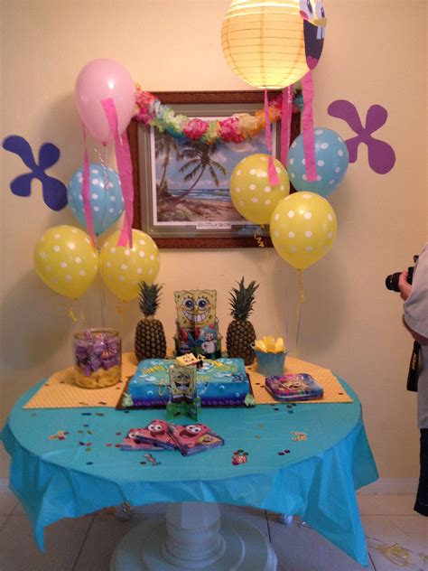 Spongebob Birthday Party Decoration Ideas Idea Party Decoration