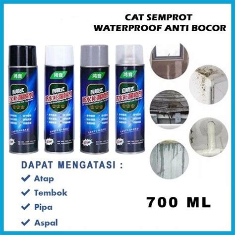 Spray Waterproof Pelapis Dinding Atap Pipa Cat Semprot Tahan Air