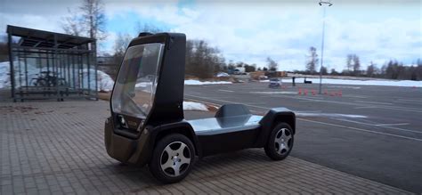 Self Driving Unmanned Vehicle Is The First In Europe To Deliver A