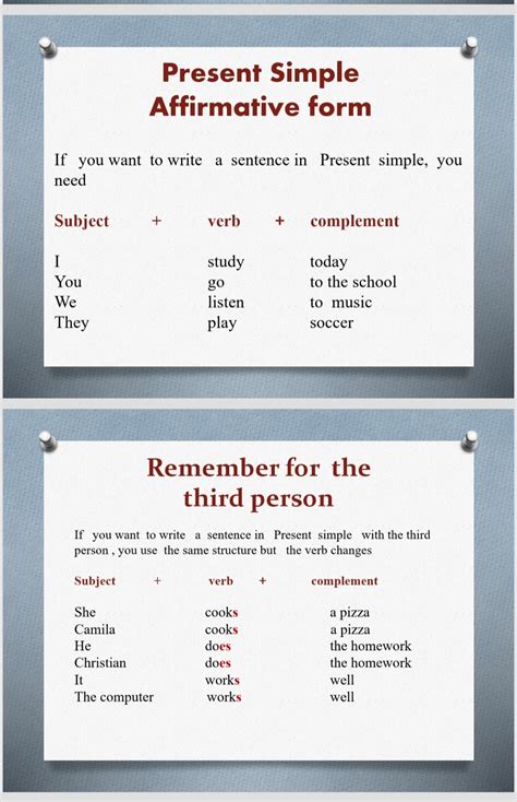 TOMi Digital Present Simple Changes Of The Verbs Third Person