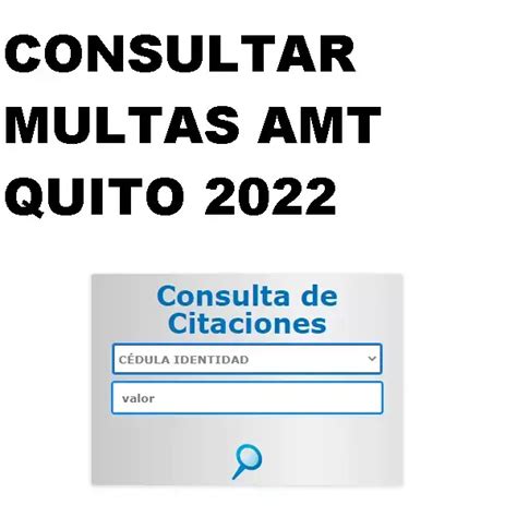 Consultar Multas AMT Quito 2025