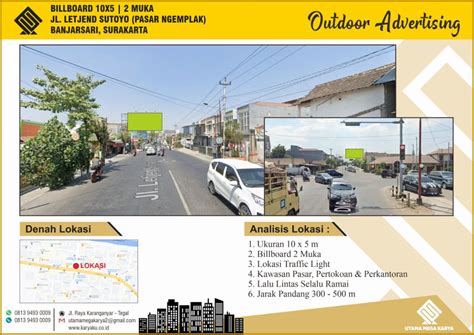 Sewa Titik Billboard Dan Baliho Di Surakarta Jl Letjend Sutoyo Pasar