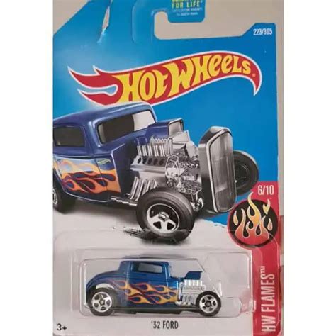 Embalagem Danificada Hot Wheels Flames 32 Ford Universo Hot Wheels