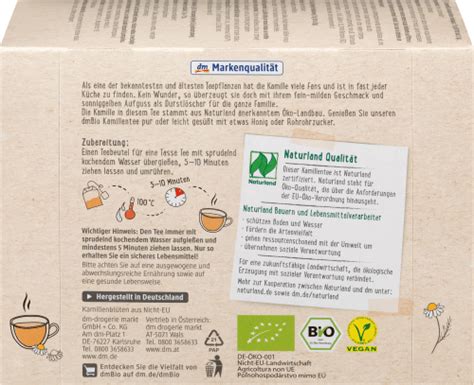 dmBio Kräutertee Kamille 50 Beutel 75 g dauerhaft günstig online