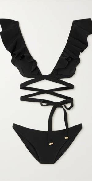 ZIMMERMANN Halcyon Ruffled Tie Detailed Bikini