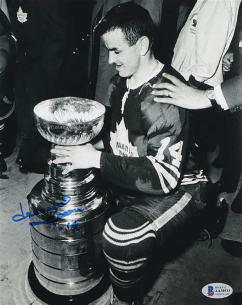 Dave Keon Signed Maple Leafs 8x10 Photo Beckett Pristine Auction