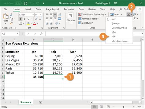 Excel MAX Function MIN Function CustomGuide