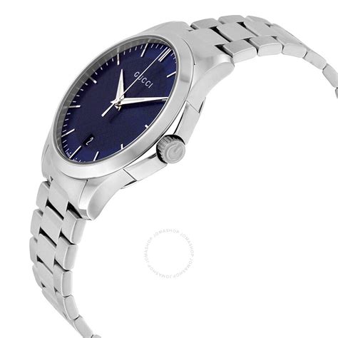 Gucci G Timeless Blue Dial Stainless Steel Unisex Watch Ya126440 G Timeless Gucci Watches